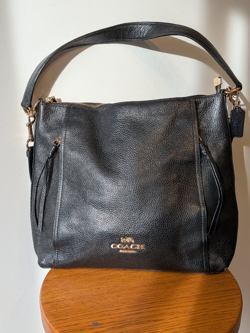 Coach F79994 Marlon Hobo Bag in Pebbled Leather